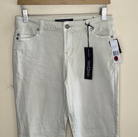 NWT Liverpool | Beige Cropped Penny Ankle Skinny Jeans Size 27/4 - Picture 2 of 6